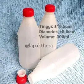 Botol 300 ml tutup hitam