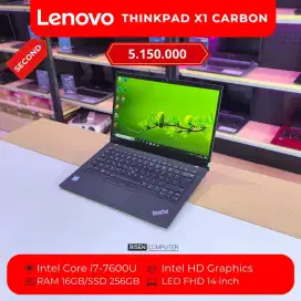 LENOVO THINKPAD X1 Carbon Intel core i7-7600U FHD 14