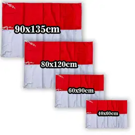 Bendera Merah Putih Kain Satin Peles | Indonesia 17 Agustus HUT RI