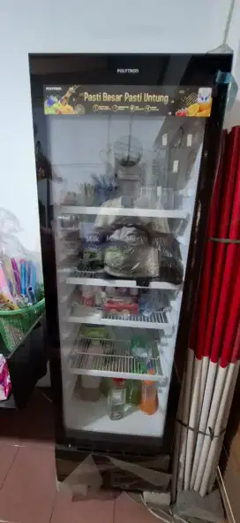 Kulkas Showcase  Polytron 1 pintu,Freezer pemakaian 1 tahun