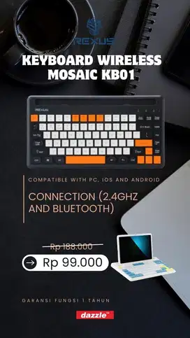 Keyboard tablet rexus KB01 mosaic