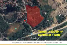 Dijual Murah Tanah Datar 12000 m2, Lokasi Nambo, Klapa Nunggal, Bogor