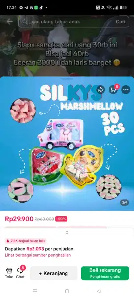 Lowongan Kerja Sales Makanan Marshmellow