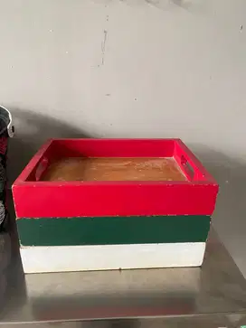 Nampan Dari Kayu Jati 3 buah