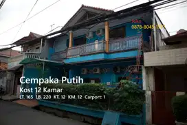 Rumah Kost 12 Kamar Penuh area Jl Pramuka, RawaSari, Cempaka Putih