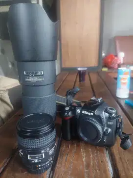 Jual borongan kamera nikon d90,lensa 60mm f2.8 macro, 80-200mm f2.8 ii