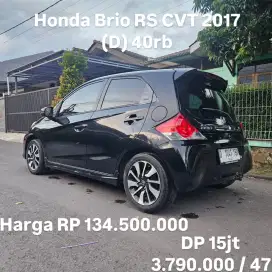 Antik KM 40rb.. Honda Brio RS CVT 2017 (D)