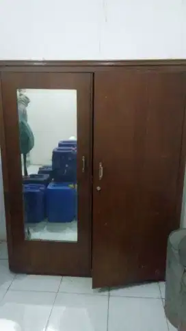 Almari jati 2pintu