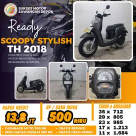 BISA CASH KREDIT HONDA NEW SCOOPY STYLISH TH 2018 UNIT MULUS GARANSI