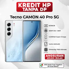 TECNO CAMON 40 PRO 5G 8/256GB KREDIT HP TANPA DP