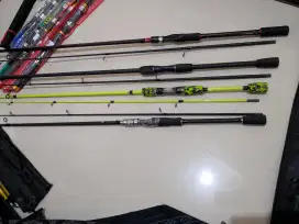 Joran Pancing Murah mewah Sambung dua Carbon Holow panjang 2,40
