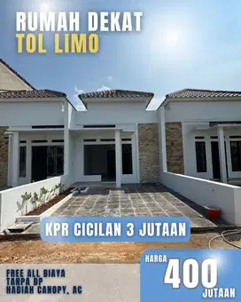 DI Jual Rumah Ready Stock di PASIR putih sawangan Depok Selangkah ke j