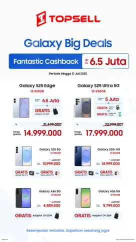 Promo HP Baru Akhir Bulan Samsung Potongan Harga Besar Besaran