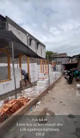 Dijual Kost AC Kartosuro L:-+64m, 3 kamar