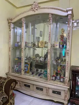 Buffet jati kaca