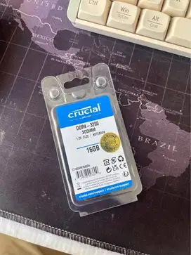 RAM Laptop DDR4 Crucial 16Gb 3200 baru
