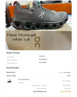 Dijual rugi karna ga muat