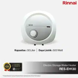 Water Heater Listrik merk Rinnai LIKE NEW/  RES-EH130