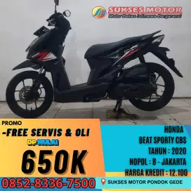 BEAT SPORTY CBS TAHUN 2020 DP 650 RIBU