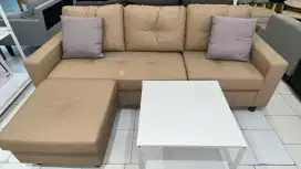 Promo sofa L kulit