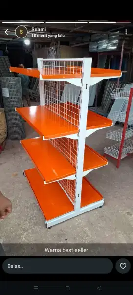 Rak gondola minimamarket double star