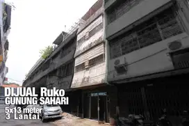 Ruko 13x5 m, Gunung Sahari Raya 3 lt