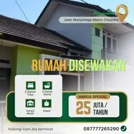 Di sewakan rumah 2 lantai 3 kamar tidur di mahjalega metro Ciwastra