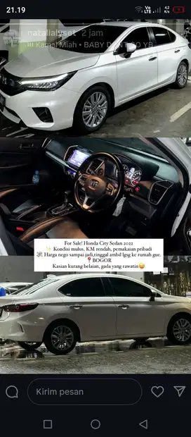 Honda City 2022 Bensin