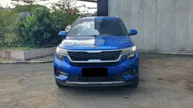 Kia Seltos EX Non Sunroof 1.4 Turbo AT Biru Pemakaian 2021 NIK 2020 KM