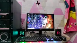 PC GAMING DESIGN + LCD 16 + RAM 8 GB + HD 500 GB + GAMES FILM APP