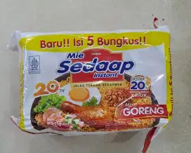 Mie sedaap paketan isi 5 pcs
