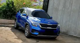 [ LOW KM ] Kia Seltos EX Non Sunroof 1.4 Turbo AT Biru 2020/2021