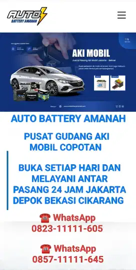BERSPONSOR* Pusat aki mobil copotan helty 100 persen BUKA SETIAP HARI