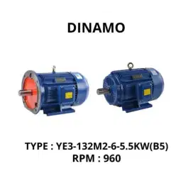 Dinamo Mesin Motor/Motor Listrik/Electro Motor/EOBO YE3-132M2-6-5.5