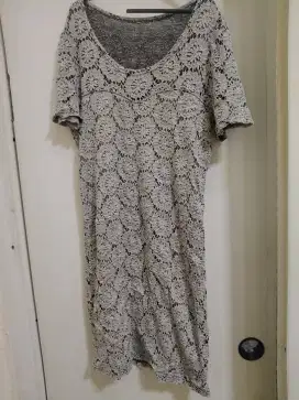 Dress wanita UK melar L-xl kondisi bagus