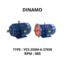 Dinamo Mesin Motor/Motor Listrik/Electro Motor/EOBO YE3-250M-6-37