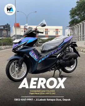 Kredit/Cash Yamaha Aerox Connected Cyber City Tahun 2024