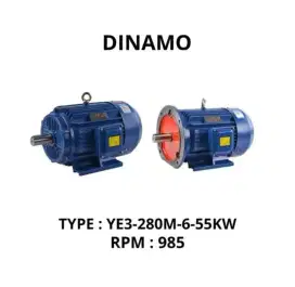 Dinamo Mesin Motor/Motor Listrik/Electro Motor/EOBO YE3-280M-6-55