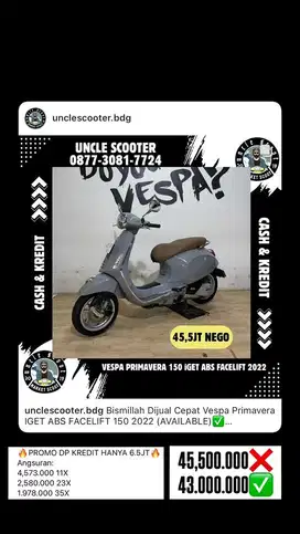 Vespa Primavera IGET ABS FACELIFT 150 2022 Mulus