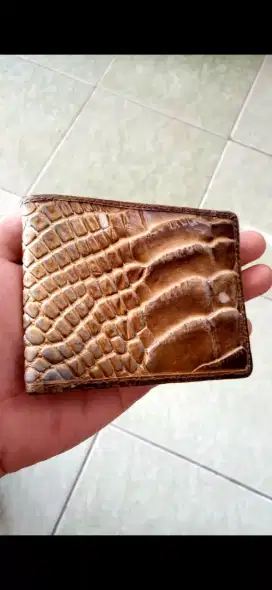 Dompet kulit buaya original crocodile leather authentic custom wallet