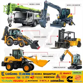 Wheel Loader Excavator Forklift Mobile Crane Carmix Mixer BullDozer