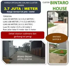 Penawaran spesial kavling dalam cluster