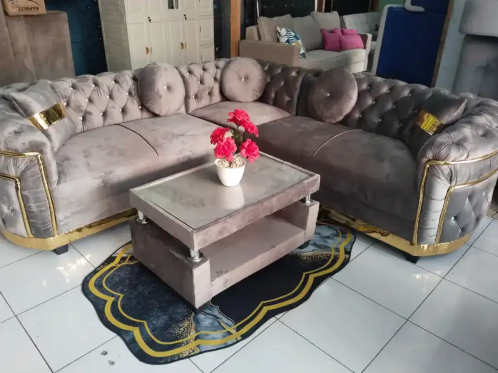 Sofa turki minimalis cokelat