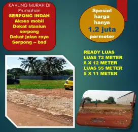 Kavling murah akses mobil