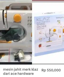 Mesin Jahit Klaz dari ice hardware