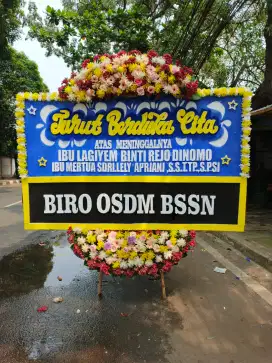 Karangan Bunga Papan Ucapan Duka cita