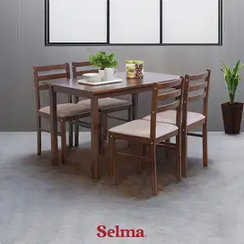Set kursi + meja makan SELMA