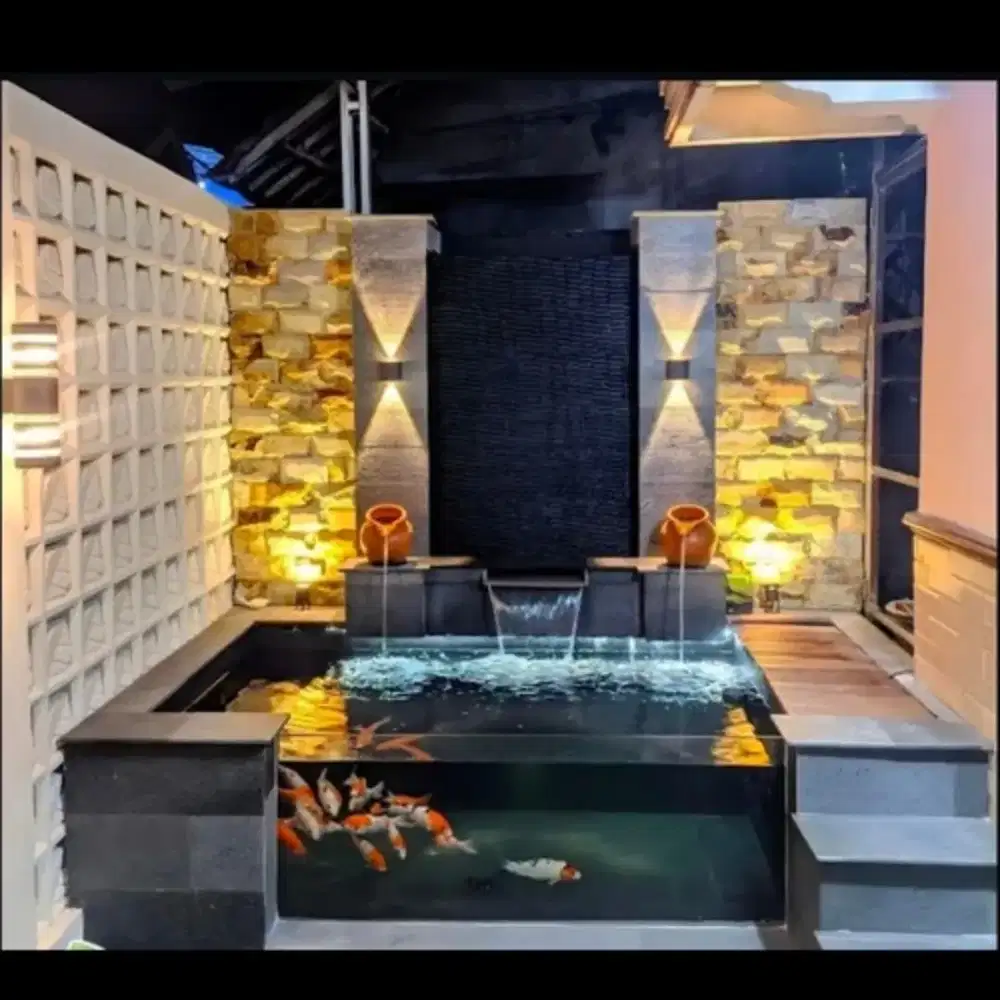 Pembuatan kolam koi/spesialis kolam koi & taman