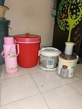 Rice Cooker Sanken, Juicer Phillips, Thermos Nasi/Es, Thermos Panas