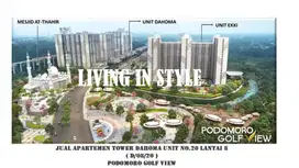 JUAL APARTEMEN TOWER DAHOMA UNIT NO.20 LANTAI 8  ( Luas: 28.97)